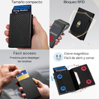 Billetera minimalista con bloqueo antirrobo RFID 2.0