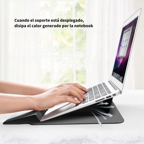 Funda para Laptop con Soporte Ergonómico Invisible