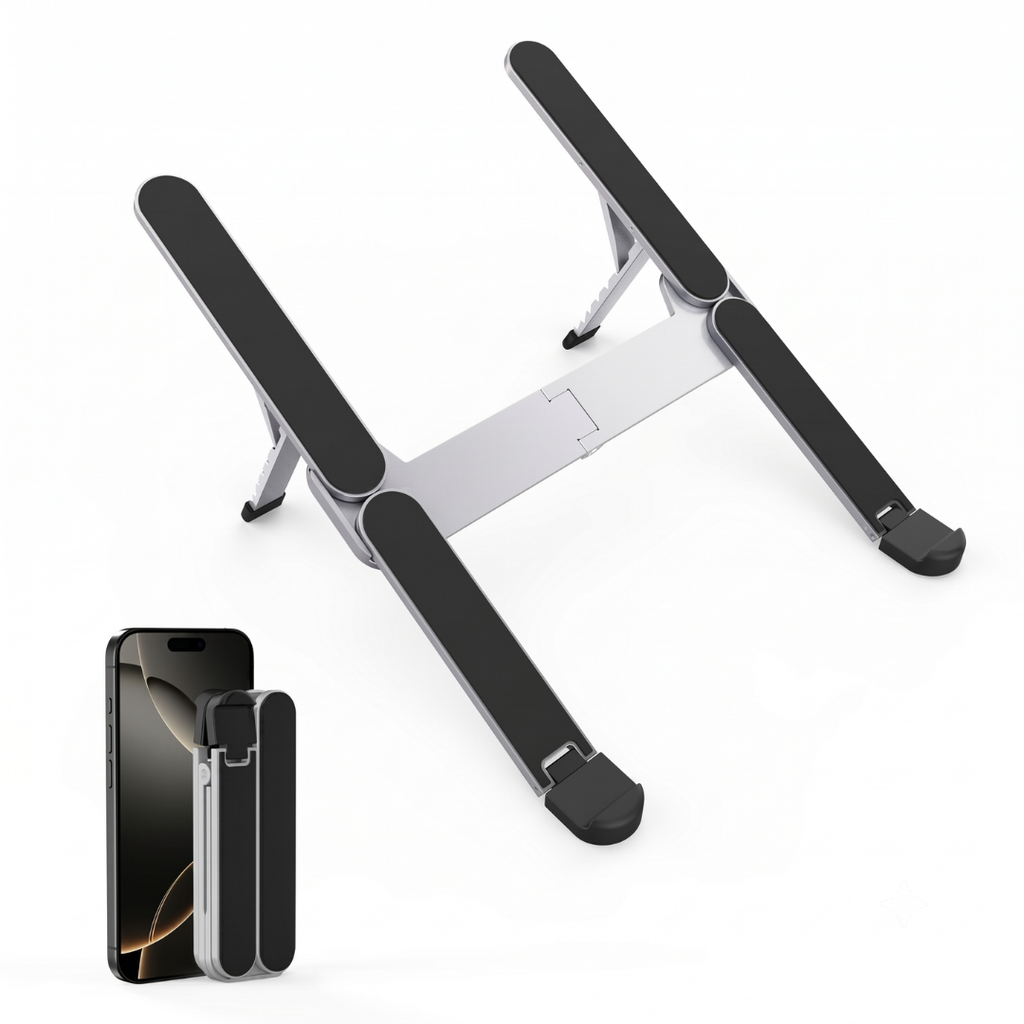 Soporte Plegable y Ajustable para Notebook y Tablet