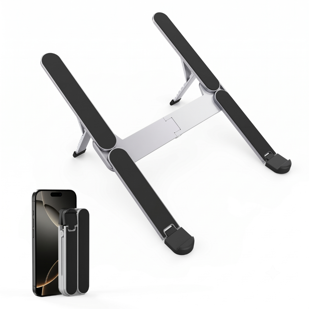 Soporte Plegable y Ajustable para Notebook y Tablet