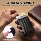 Billetera minimalista con bloqueo antirrobo RFID