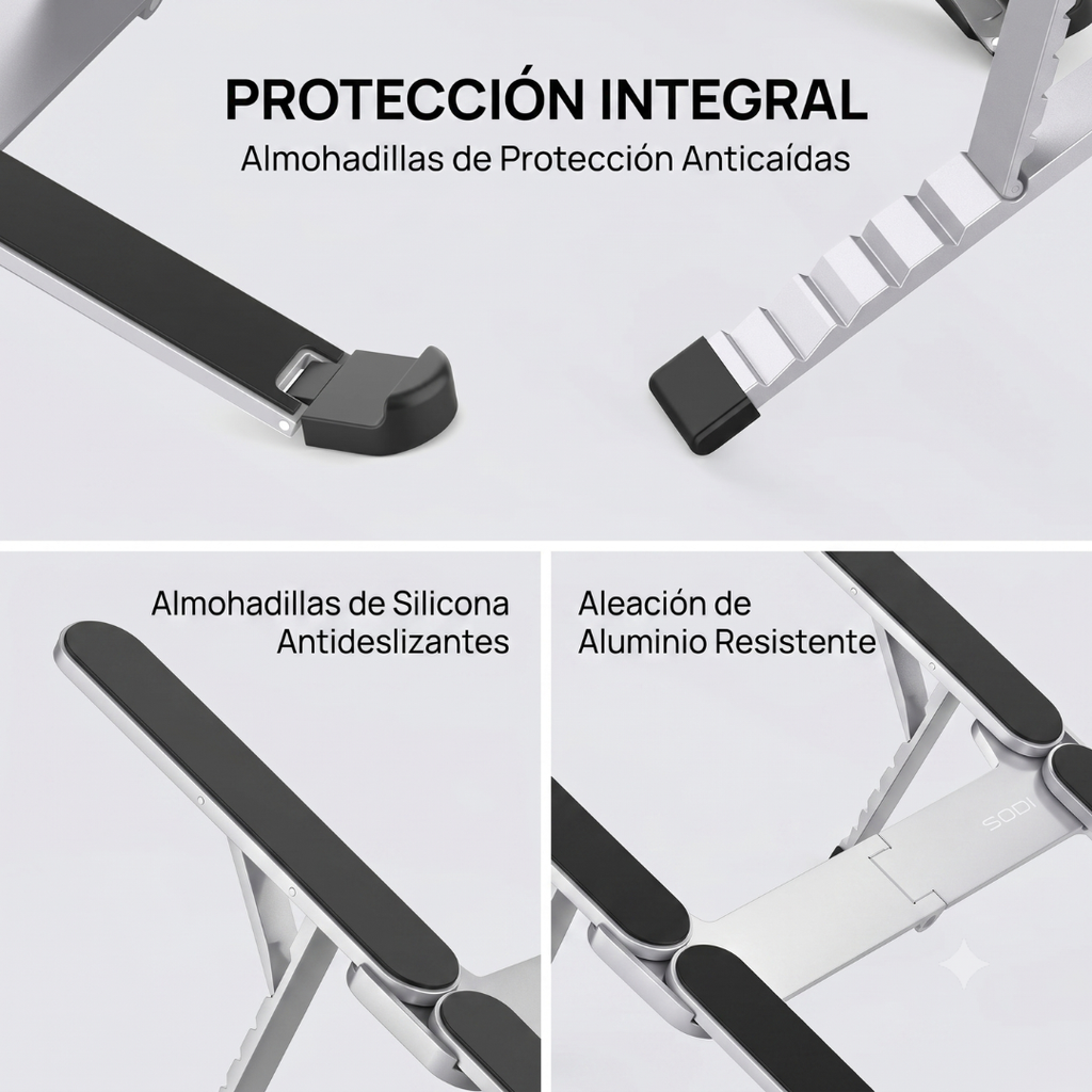 Soporte Plegable y Ajustable para Notebook y Tablet