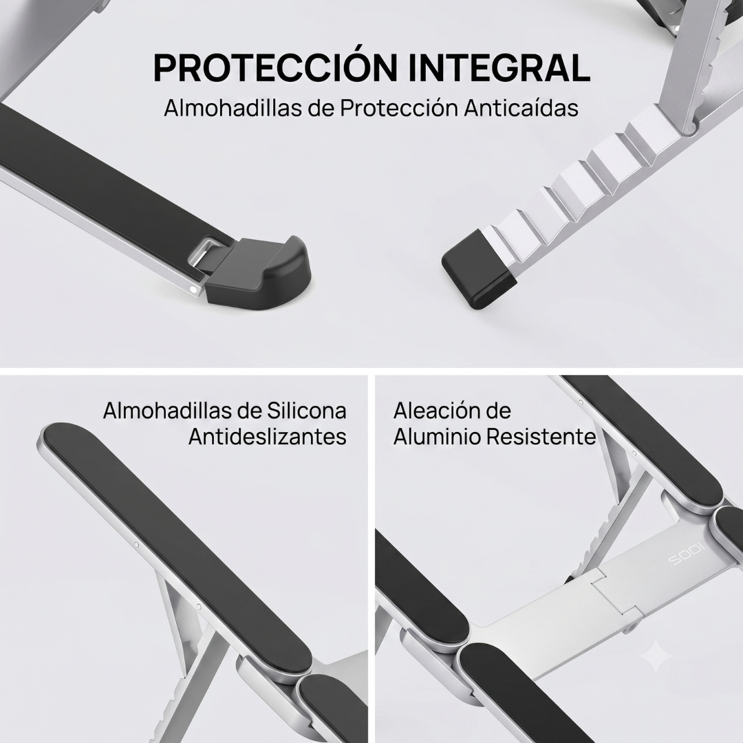 Soporte Plegable y Ajustable para Notebook y Tablet
