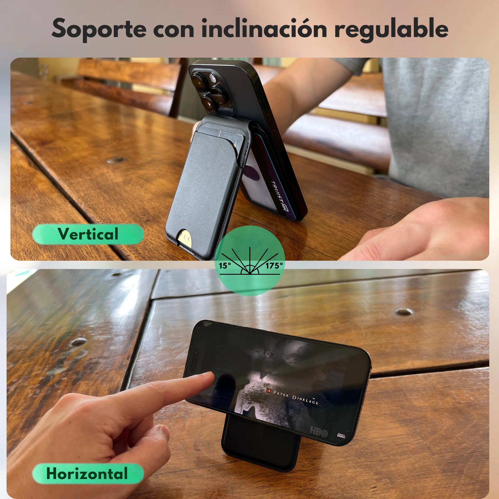 Billetera Magnetica (Compatible con IPhone y Android)