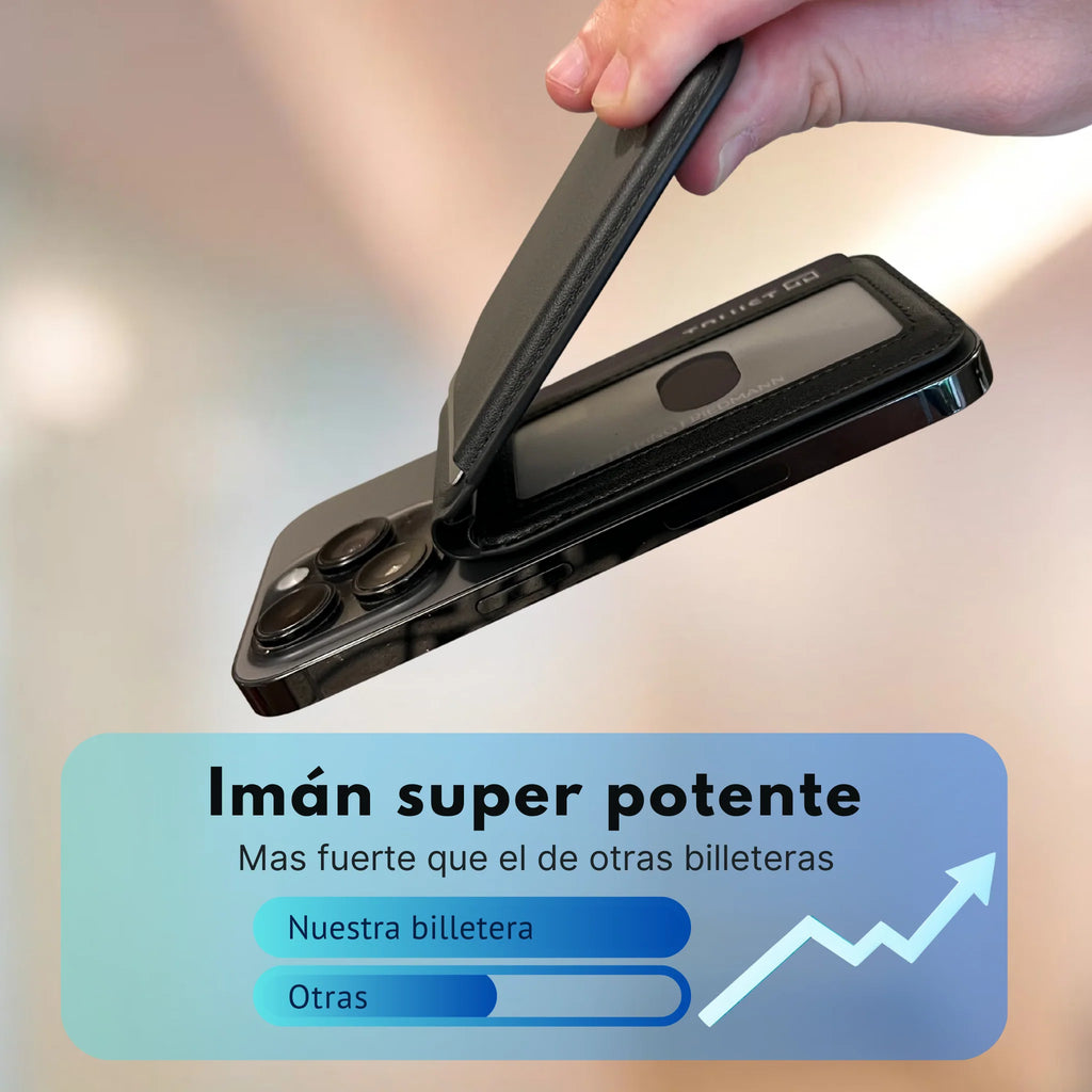 Billetera Magnetica (Compatible con IPhone y Android)