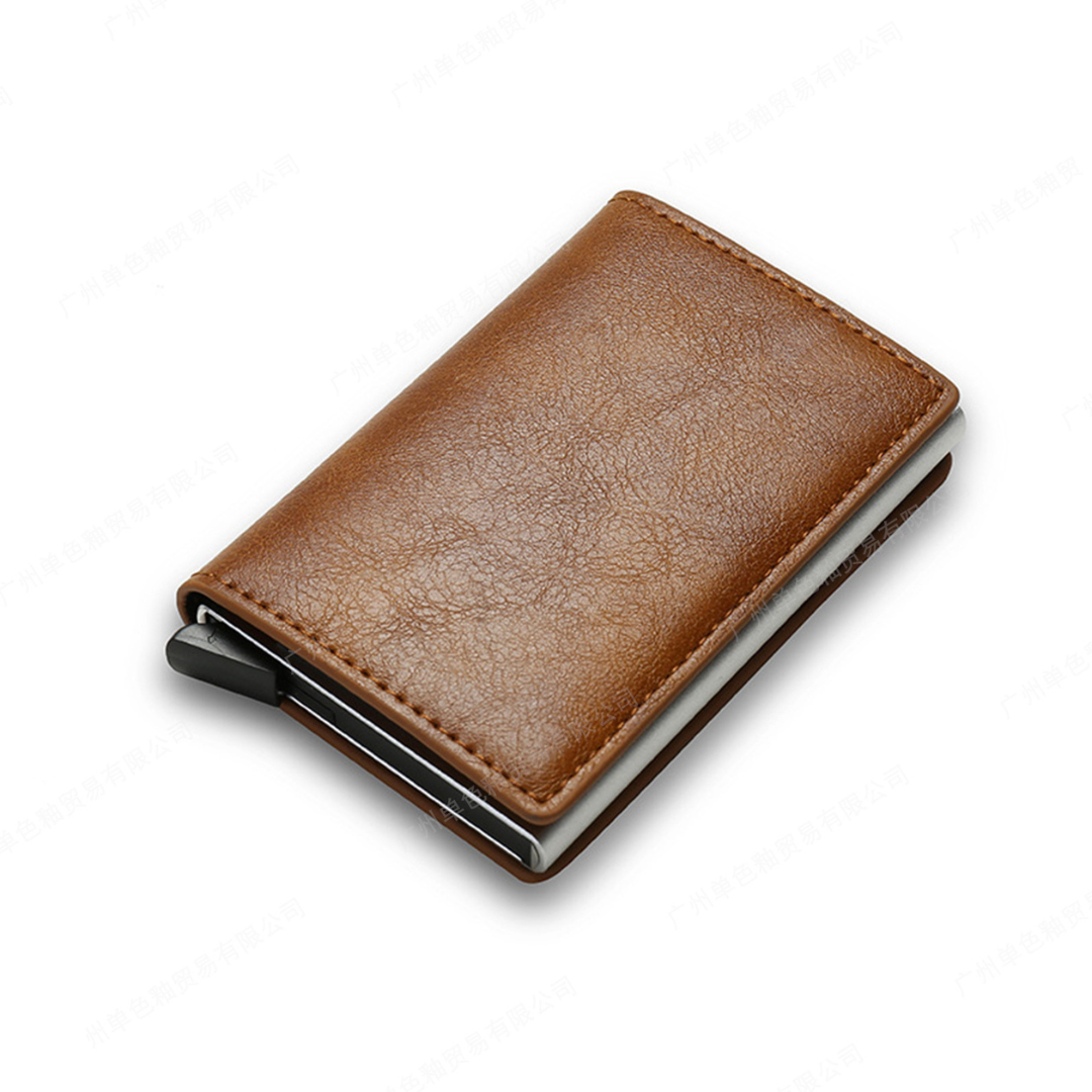 Billetera minimalista con bloqueo antirrobo RFID