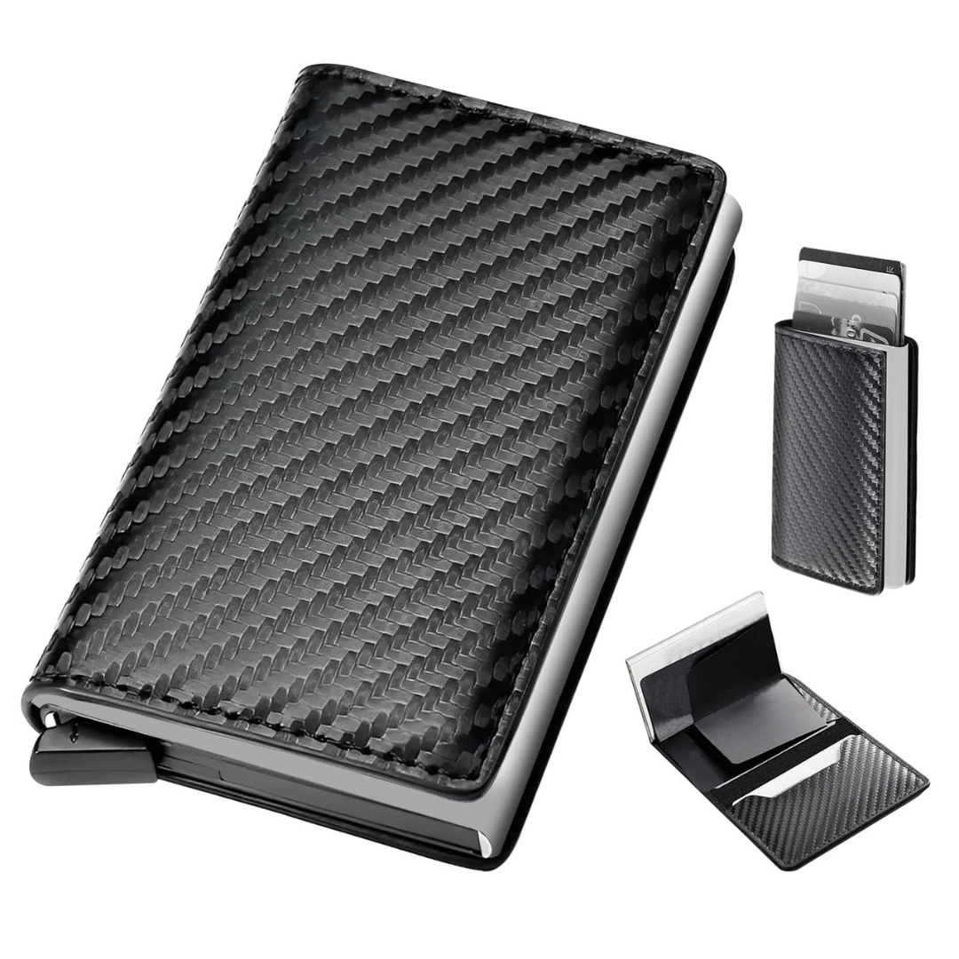 Billetera minimalista con bloqueo antirrobo RFID