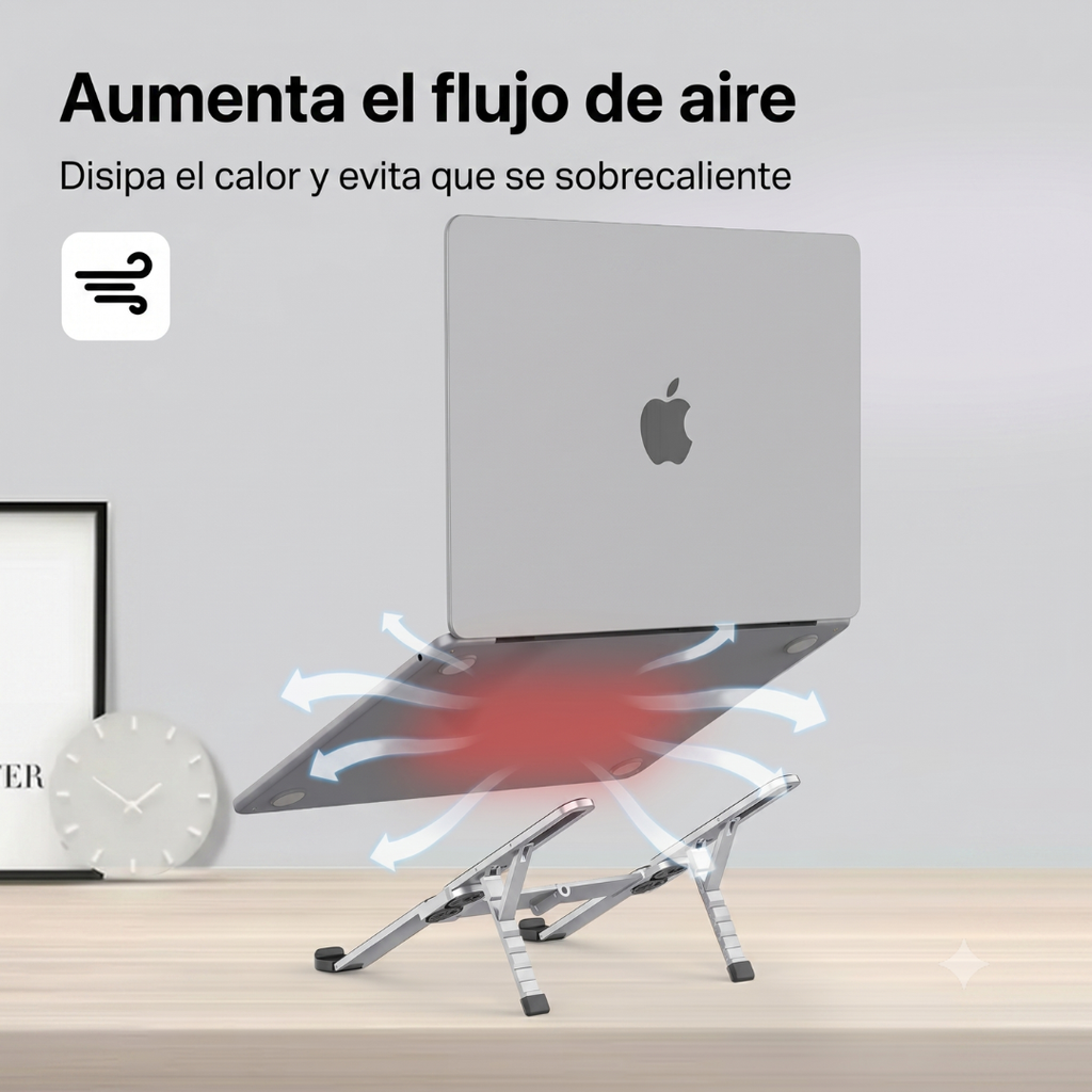 Soporte Plegable y Ajustable para Notebook y Tablet