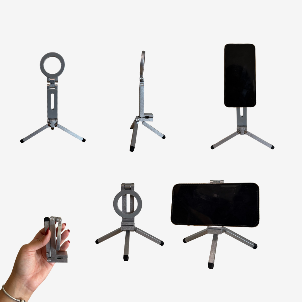Soporte y Trípode Magnético - Compatible con Todo Celular