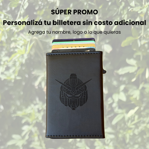 Billetera minimalista con bloqueo antirrobo RFID 2.0