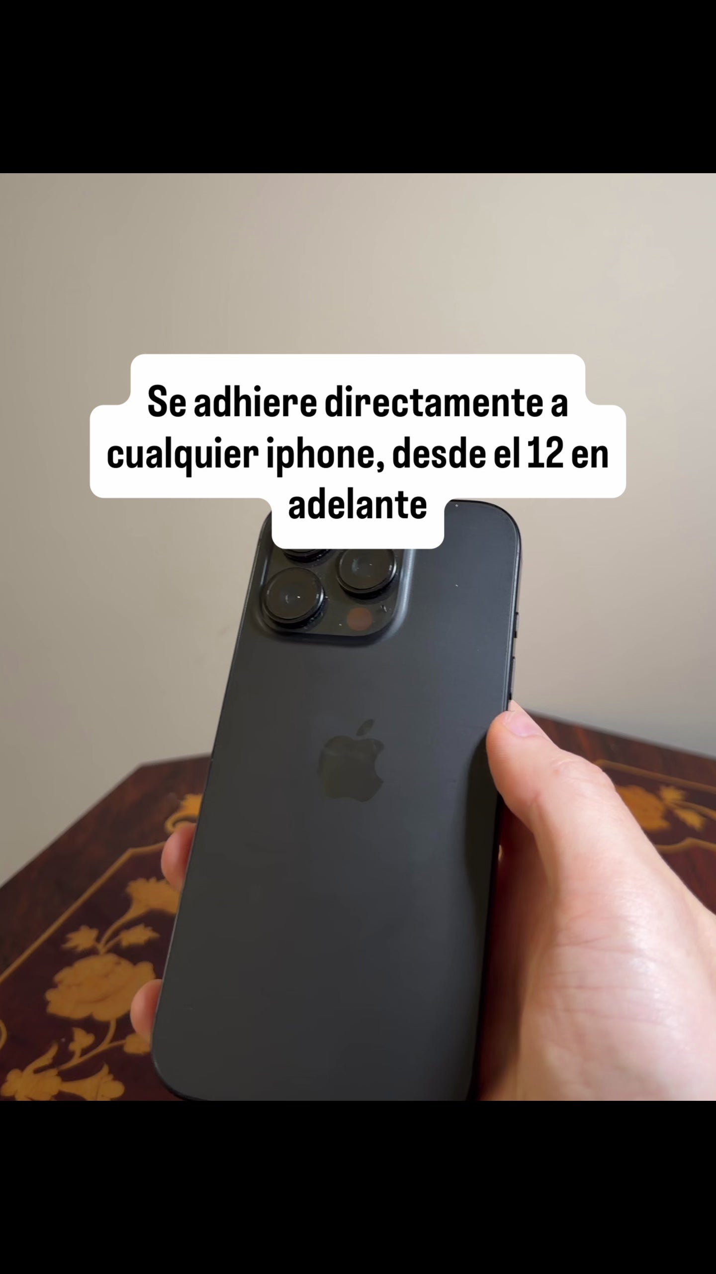 TELESIN C03 Aro de Luz Magnético 360° + Espejo (Compatible con Iphone y Android)